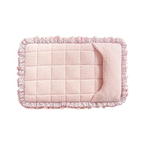 Compatible for Pet Lace Sleeping Mat, Universal Removable Washable Dog Sofa Bed Cat Mattress(Pink,85X50CM)