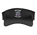 Dragon Lover Girl Cool Mythical Creature Women Girls Kids Sport Sun Visor, Youth, One Size, Black