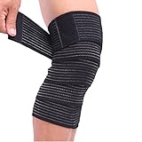 2 Pack Sports Knee Wraps, Elastic Knee Brace Compression Bandage Brace Support for Cross Training...