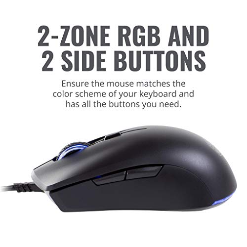 Cooler Master Masterset Ms121 Gaming Rgb Keyboard & Mouse, Clicky Mem-Chanical Switches, Precision Pixart Sensor With Omron Mouse Switches & On-The-Fly Dpi Settings #TOP5