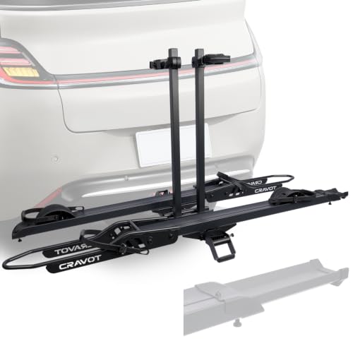 Image of CRAVOT E2 Plus Hitch E-Bike Rack with Integrated Ramp,200lbs Capacity