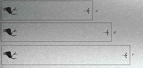 White Water Archery Metallic Silver Background Elk Silhouette Arrow Wraps 15pc (7