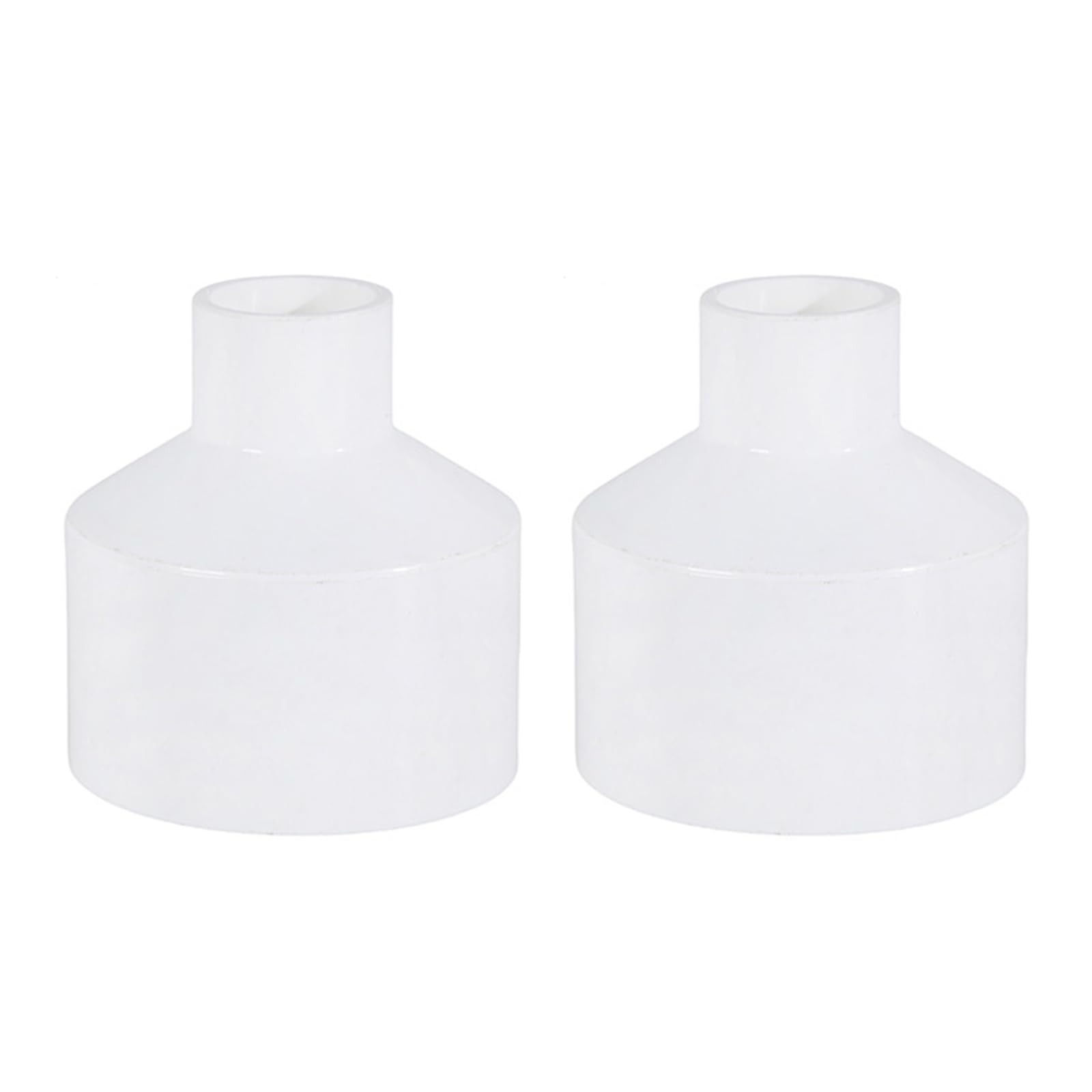 oringnat PVC Duct Fan Reducers Nozzle Concentrator for 50mm Ventilation, Adaptable Inner Diameter