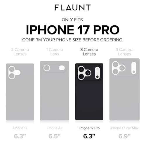 Image of FLAUNT Official Square iPhone 17 Pro Case - Abalone Shell | Phone Cover for iPhone 17 Pro - Compatible with MagSafe and Wireless Charging - Drop-Tested Shockproof Designer Hard Cover