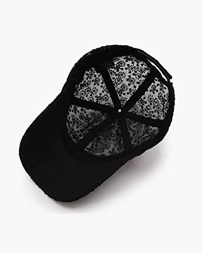 Gorra de béisbol de encaje para mujer miniatura 5