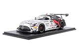  Spark Modèle en résine à l\'échelle 1:18 compatible avec Mercedes Benz GT3 AMG R. Marciello/D.Juncadella/J.Gounon (Team AKKODIS ASP N.88 Winner 24H Spa 2022) en argent/noir