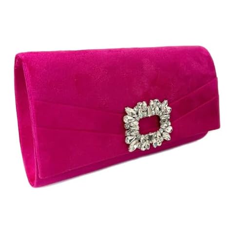 LeahWard Fuchsia Suede Wedding Clutch Bag Cover