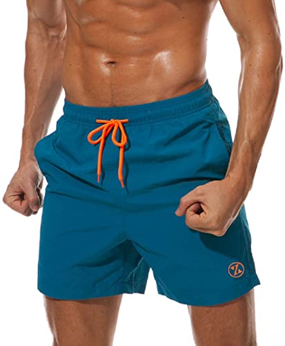 Resiprolty Badehose Herren 2-in-1 - Boardshorts Mit Kompressionshose | Schnelltrocknend Mit Kokosnuss-Muster