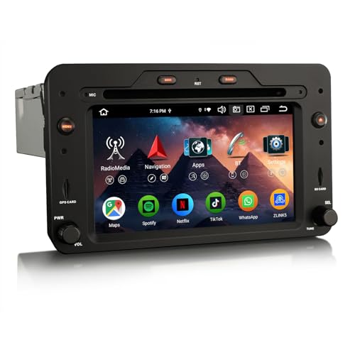 Autoradio Android 8 cœurs Alfa Romeo 159 Brera Spider avec GPS CarPlay