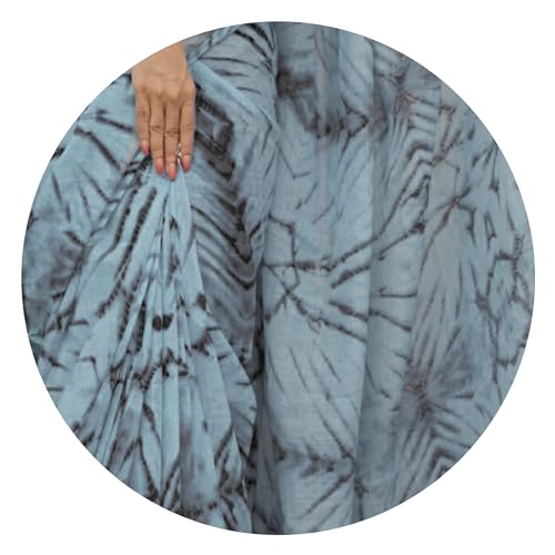 Image of MIRCHI FASHION Women Saree Cotton Abstract Printed | Lightweight Comfortable Sari for Office and Regular Daily Wear with Matching Blouse Piece
