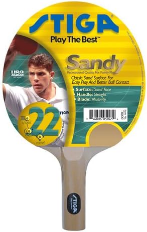 STIGA T20499 Sand Face Table Tennis Rackets, 100-Racket Set
