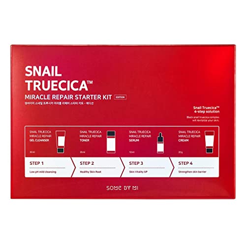 Miniatura 2 de Some By Mi - Snail Truecica Miracle Repair Starter Kit, Set De Tratamiento Para Cicatrices De Acné E Imperfecciones Limpiador 30ml Tónico 30ml Serum 10ml, Crema 20gr