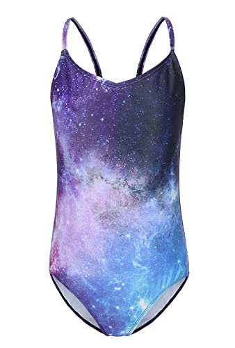 Image of Girls One Piece Swimsuits Hawaiian Floral Bathing Suit for Kids Adjustable Straps Swimwear 3-16 Years
