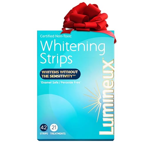 Lumineux Teeth Whitening Strips 21 Treatments – Peroxide Free - Enamel Safe for Whiter Teeth - Whitening Witho