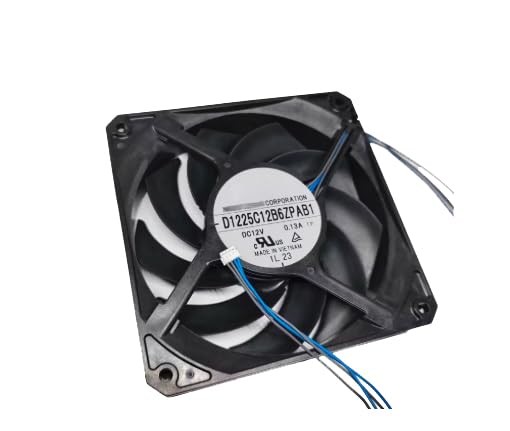 Ventilador D1225C12B6ZPAB1 de 120mm y 4 cables para refrigeración silenciosa de cajas PC de 12V