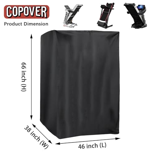 Image of Treadmill Cover, Dustproof UV Protection Running Machine Cover, Exercise Workout Equipment Protective with Drawstring for Home Fitness Equipment Treadmill Indoor & Outdoor