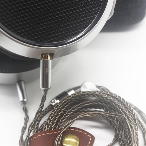 Miniatura 7 de Youkamoo Cable De Repuesto De Audio Trenzado De 8 Núcleos Xlr De 4 Pines Chapado En Plata, Compatible Con Auriculares Hifiman He4xx, He-400i Versión De 2 X 3,5 Mm