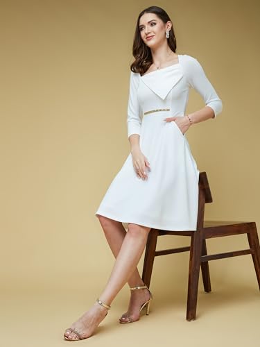 Image of Life With Pockets Women's Collared Sleeveless's Bodycon Knee-Long Dress