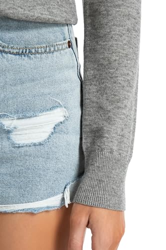 Image of QUALFORT Women's Sweaters Long Sleeve Soft Lightweight Basic Knitted Pullover Sweater