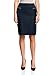 Produktbild oodji Collection Damen Gerader Rock mit Zierreißverschlüssen, Blau, DE 42 / EU 44 / XL