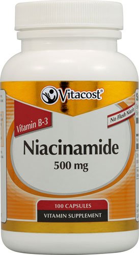 Vitacost Niacinamide (Vitamin B-3) - No Flush Niacin - 500 Mg - 100 Capsules #TOP30