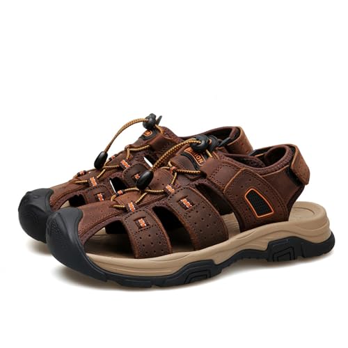 Glonalnt Mens Sandals Athletic Hiking Sandals Closed Toe Anti Slip Outdoor Waterproof Walking Water Shoes4