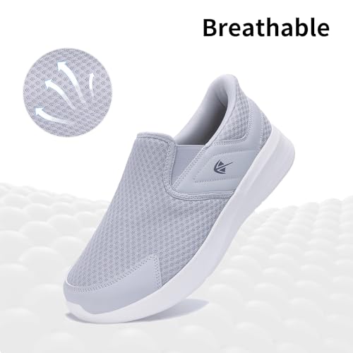 MEHOTO Slip On Loafers | Men's Wide Toe Box Shoes | Zero Drop Sole | Minimalist Sneaker | Comfortable Arch Support Walking Tennis for Plantar Fasciitis Foot Heel Pain Relif Size 7-124