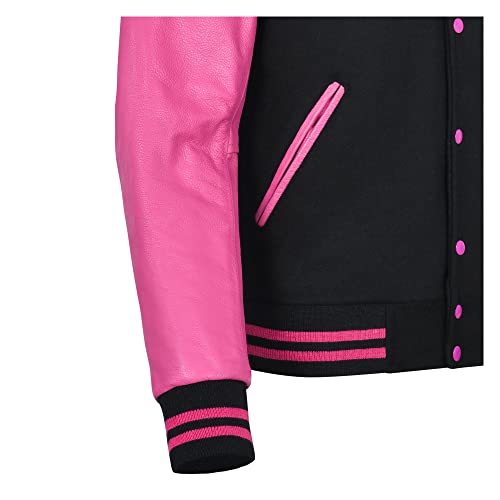 Image of Varsity Jacket Baseball Letterman Jacket- Wool and Leather Premium Quality Unisex Basketball Jacket