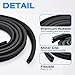 Door Weather Stripping Seal Compatible with 2007-2014 Chevy Avalanche Suburban GMC Yukon Escalade,Rubber Front Door Weatherstrip Replace#22766409 22766410 Driver & Passenger