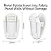 Staples Cubicle Clips, White, 20 Clips/BX (33455)