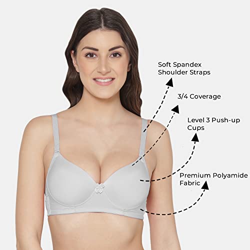 Image of Tweens - Heavily Padded Super Push-Up Bra - Balconette - Polyamide Fabric - 3 /4th Coverage, Multiway Straps, Wireless, Seamless - T-Shirt Bra
