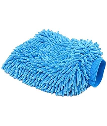 MADMEX New Multi Colour Car Washing Gloves With Microfiber Washer Duster For Cleaning Car Pack Of 1
