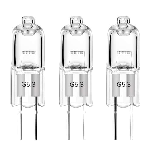 LISOCLU Lampade alogene G5.3 12v 24v 36v 220v 110v 20w 35w 50w 70w 100w 150w Bianco caldo 3000k Dimmable, Lampadine alogene per faretti MR16, Forma tubolare (110V-70W/3PCS)