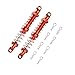 Mesimsple Alloy RC Shocks 90MM & Body Clips for 1/10 1/16 Series RC Crawler Car Alloy Front Rear Shock fit for TRX4 SCX10 D90 Gen7 Gen8 Upgrade Parts