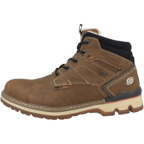 Dockers by Gerli Botas con cordones para hombre 53TA103, Cognac 53ta103 650470, 45 EU