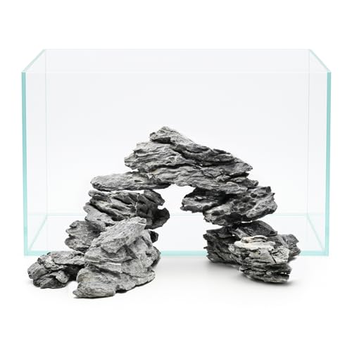 Kecilke Natural Seiryu Stones Dragon Rocks 10lb Natural Aquascaping Stones for Aquarium Landscaping Fish Tank Decoration and Reptile Terrarium Dcor-2-7 Inches