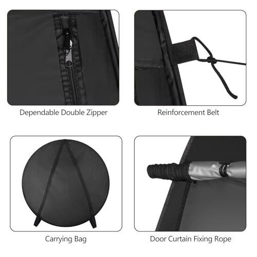 Pop up Tent -Privacy Changing Tent,Outdoor Camping Shower Tent, Camping Toilet - Lightweight, Easy to Install, Foldable - Comes with Portable Bag(Black) image 1