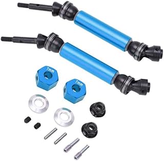 C32120BLUE HD Steel Rear Universal Drive Shaft (2) for Traxxas 1/10 Slash 2WD