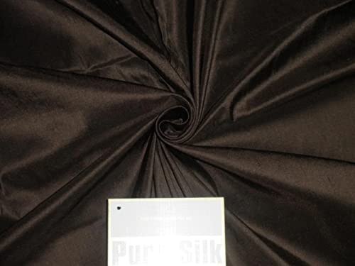 Soie Dupioni marron militaire haut de gamme pour haute couture