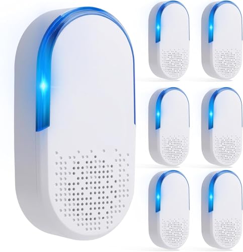 6 Pack 2026 Ultrasonic Repellent Indoor, Mouse Traps Insert Plug in, Pest Control Repellent Ant,...