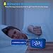 Plumeet Digital Alarm Clock Kids with Snooze and Backlight - Simple Travel Clocks Large LCD Display - Loud Alarm Clock for Bedroom - Battery Powered(Blue)