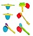 Fashionclubs 6pcs/Set Plastic Clay and Dough Playing Tools Set for Children Ages 3 and Up