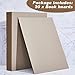 20 Pcs Book Board, Binders Board Chipboard Designer Bookboard Kraft Heavy Duty Chipboard Sheets Bookbinding Supplies for Book Binding Cover (Gray, 7 x 5 Inch 50PT)