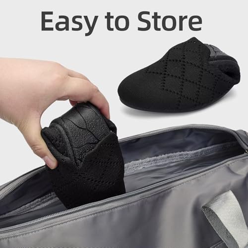 Image of poemlady Women's Ballet Flat Shoes Dress Shoes Knit Round Toe Slip On Ballerina Walking Flats Shoes for Woman Low Wedge Casual