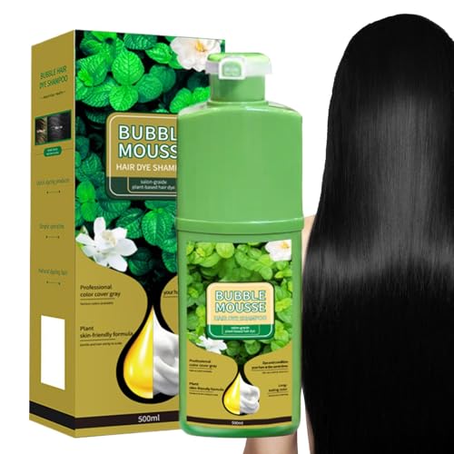 Tinte Capilar En Espuma,Tinte Capilar de Burbujas 500ml | Mousse De Coloración Vegetal De Larga Duración Para Salón Baño Viaje Hogar Mujeres Hombres Viajeros Frecuentes Profesionales Ocupados