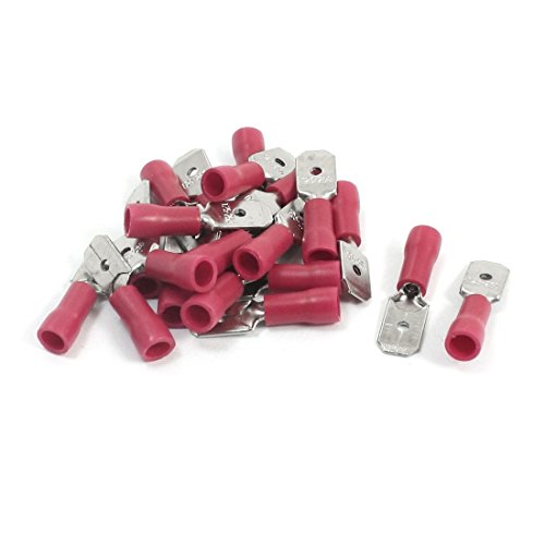 Aexit 20 Pcs Accesorios Audio y Video 22-16 AWG Rojo miniatura 1