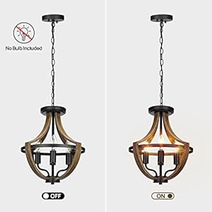 131 modern farmhouse hanging pendant lighting 4 light rustic interior flush mount ceiling light fixture vintage chandelier for hallway foyer dining room entryway kitchen island bedroom  urban country home decor