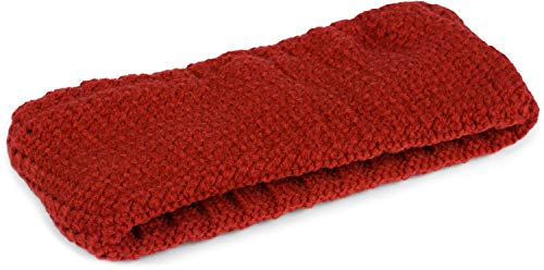 styleBREAKER Women Headband in fine crochet look plain, Thermo Fleece lining, Uni Winter Headband 04026051, color:Rust - Image 3