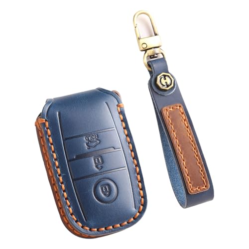 Coque de clé Kia Cerato Forte Optima - Clé shell cuir 3 boutons de rechange