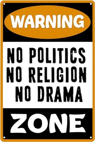 �x���T�C�� No Politics No Religion No Drama Zone ���^�� �u���L�Ŕ� �m�x���e�B �v���[�g �o�[ �p�u �z�[�� ���B���e�[�W �v���[�N ���H �����̏ꏊ �����|�X�^�[ 8�C���` × 12�C���`